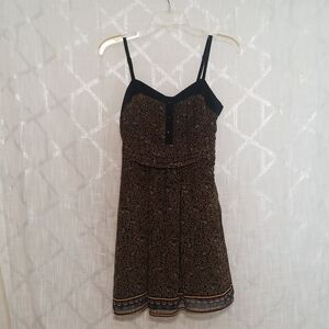 Urban Outfitters Staring at Stars Mini Dress Floral Chiffon Boho Size 0/XS